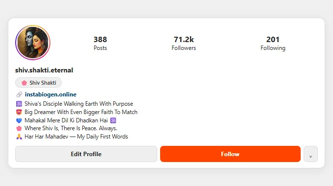 Stylish Mahakal Bio For Instagram